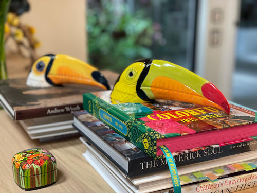 Ceramic Tucan Tropical Mango