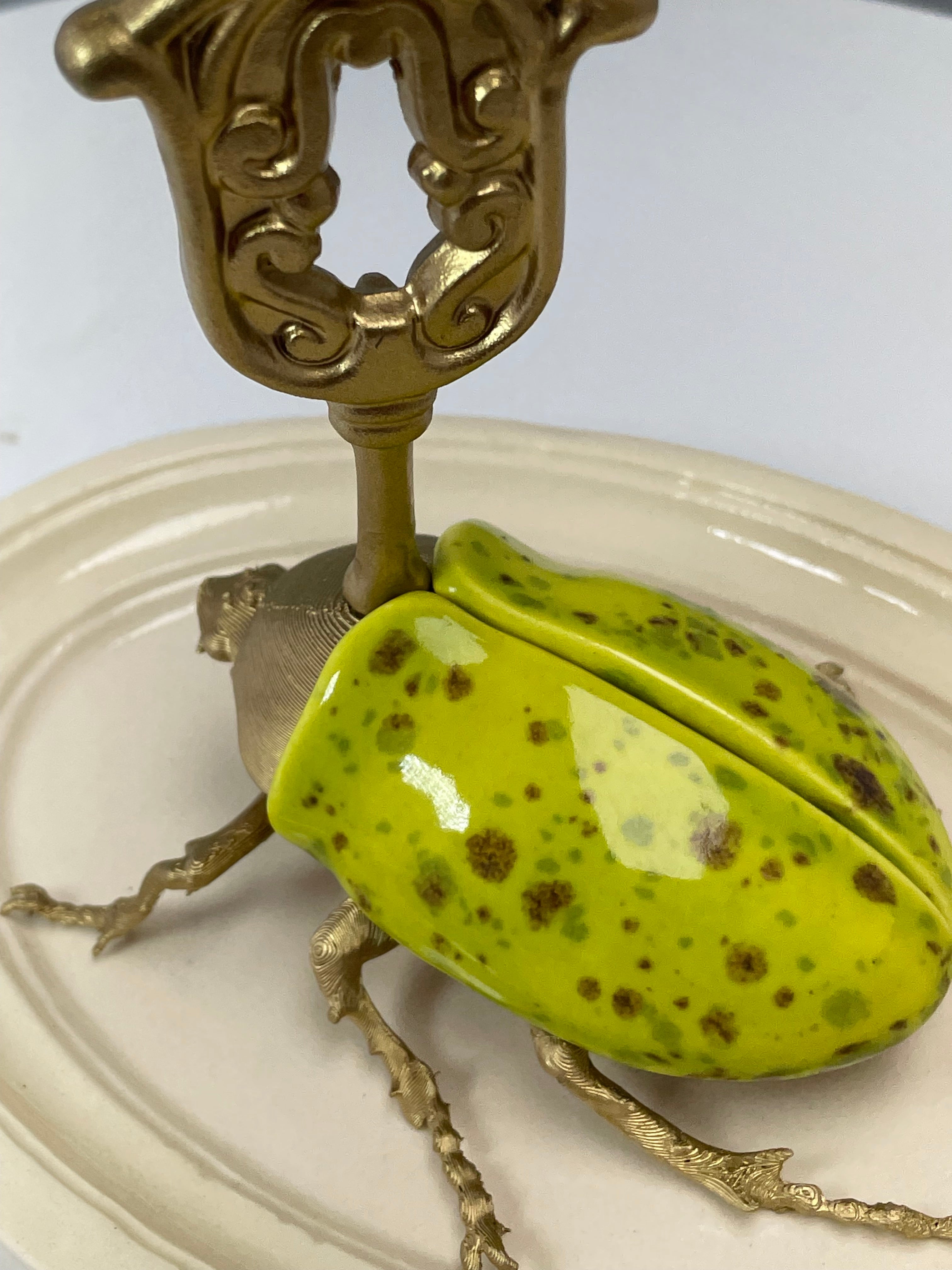 Chromatic Beetle Gilded Pistachio Steampunk
