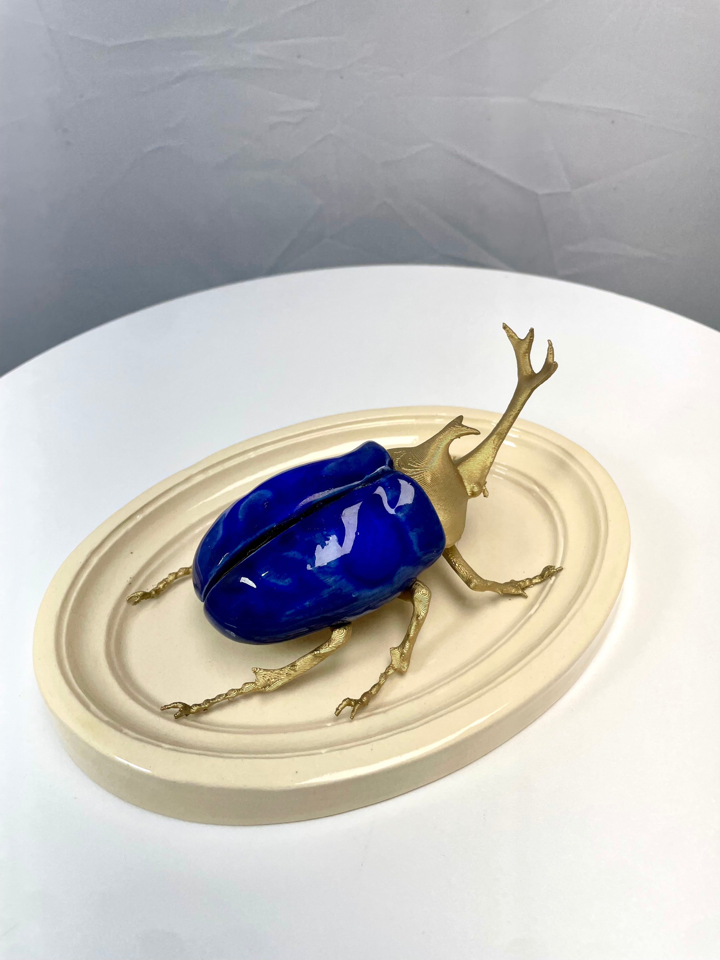 Chromatic Beetle Gilded Cobalt