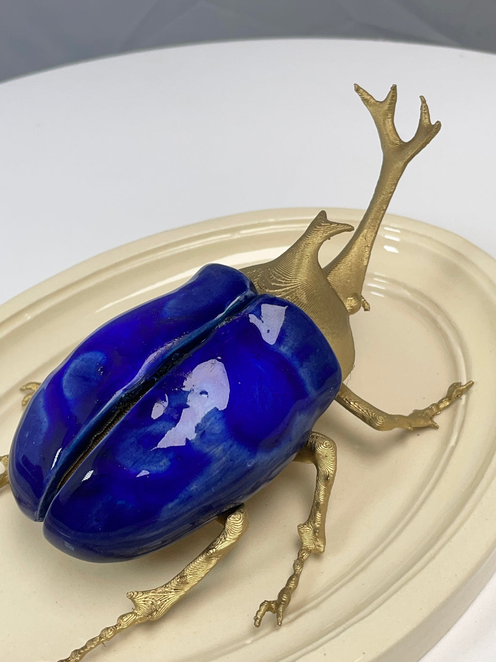 Chromatic Beetle Gilded Cobalt