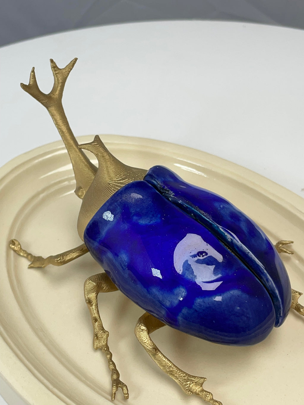 Chromatic Beetle Gilded Cobalt
