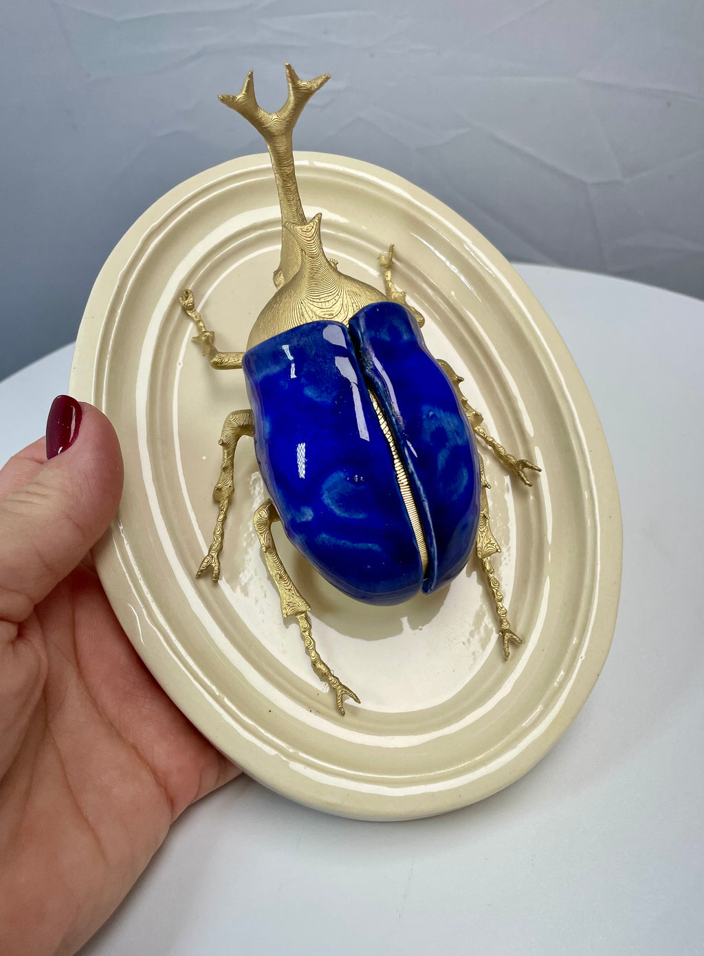 Chromatic Beetle Gilded Cobalt