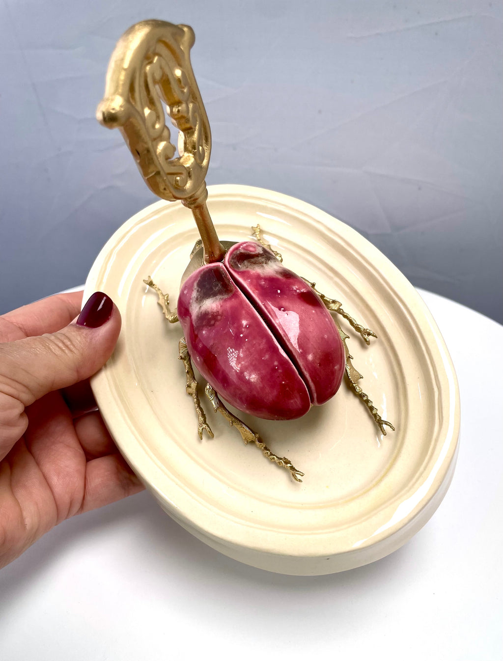 Chromatic Beetle Strawberry Sky Gilded Steampunk