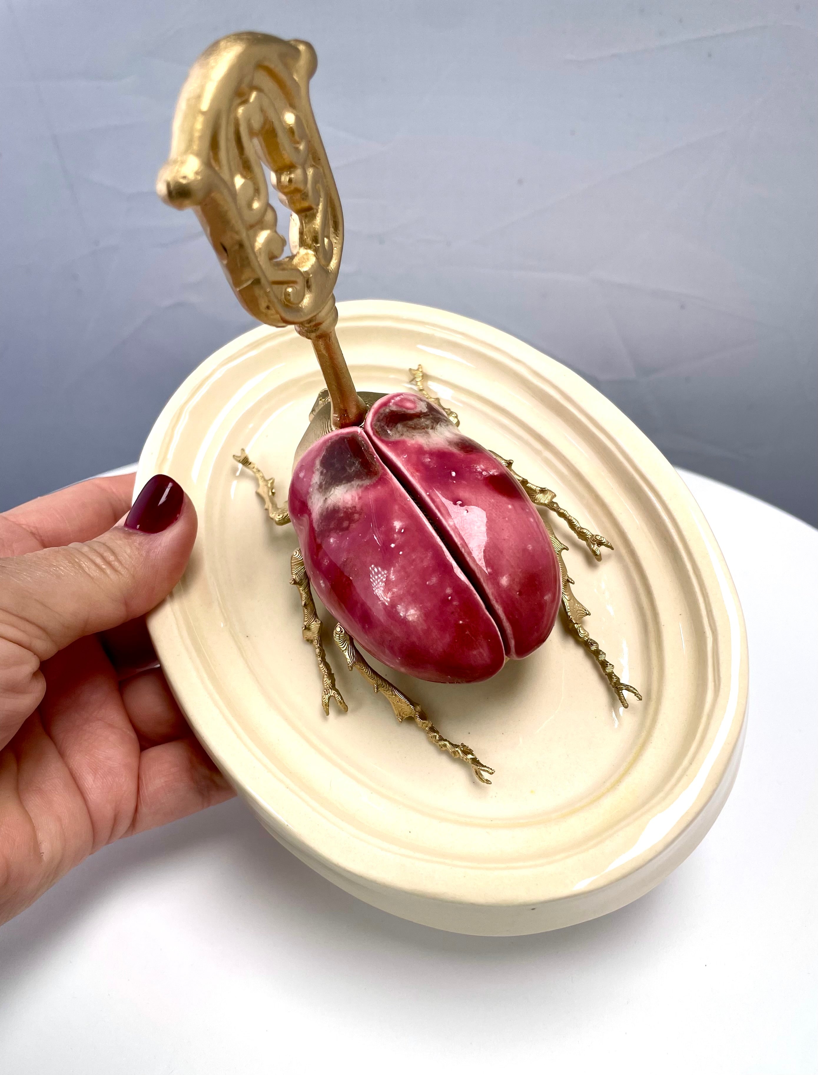 Chromatic Beetle Strawberry Sky Gilded Steampunk