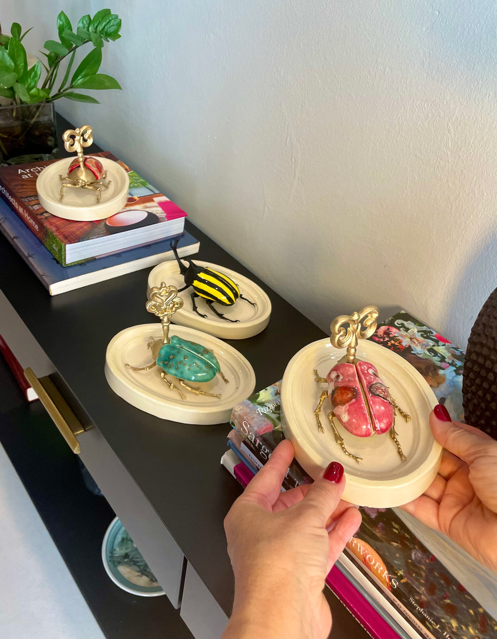 Chromatic Beetle Strawberry Sky Gilded Steampunk