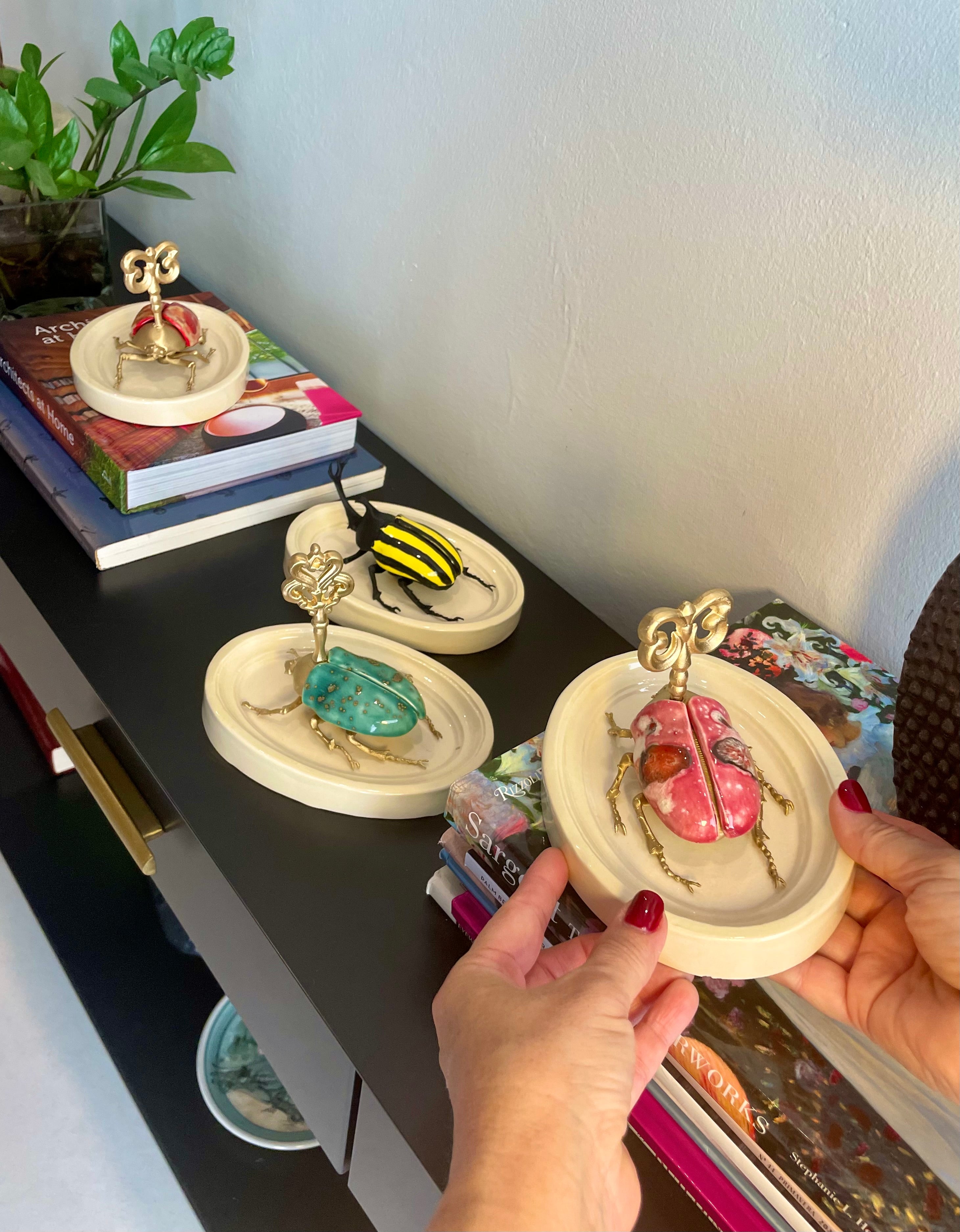 Chromatic Beetle Strawberry Sky Gilded Steampunk