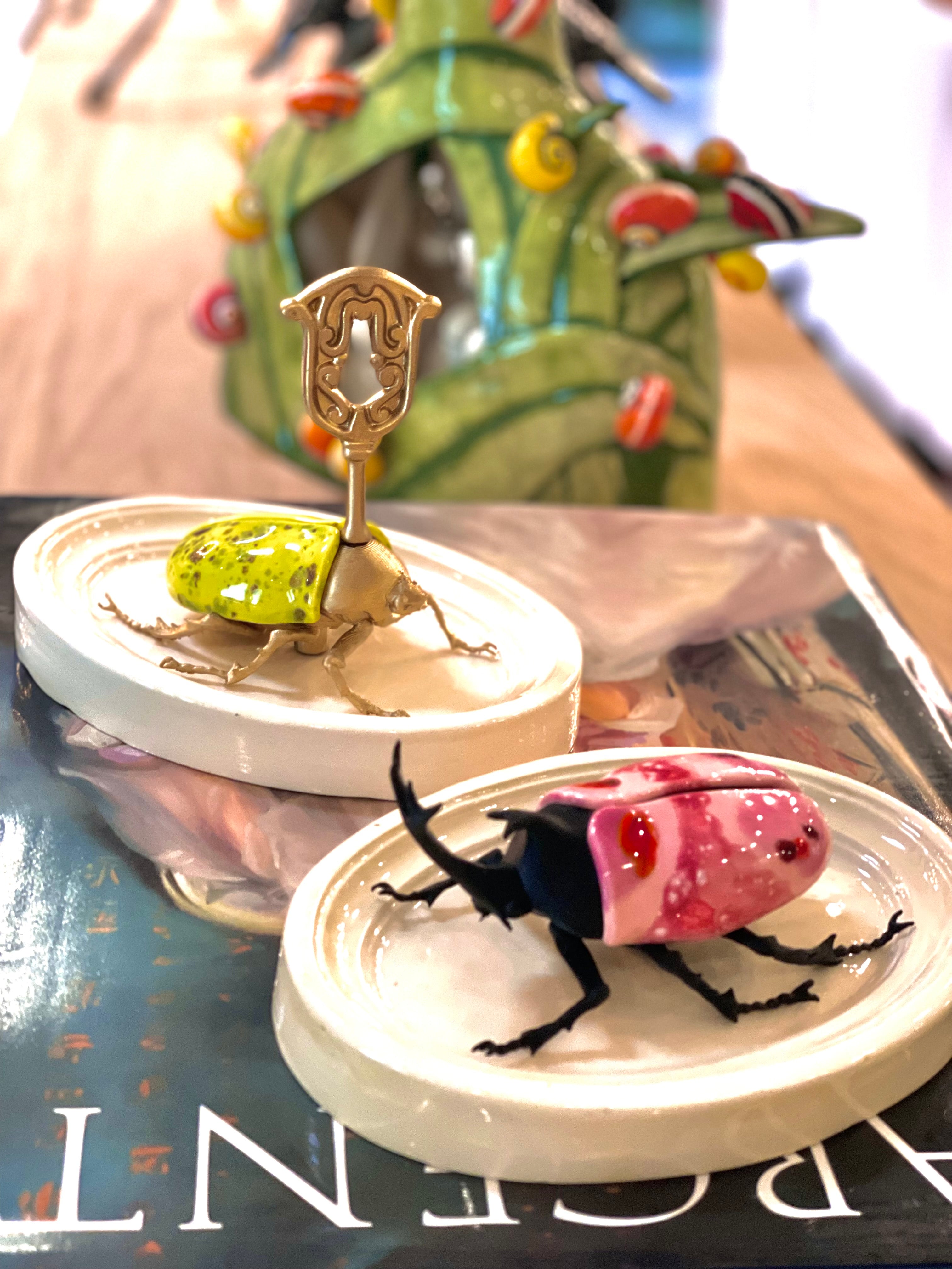 Chromatic Beetle Strawberry Sky Gilded Steampunk