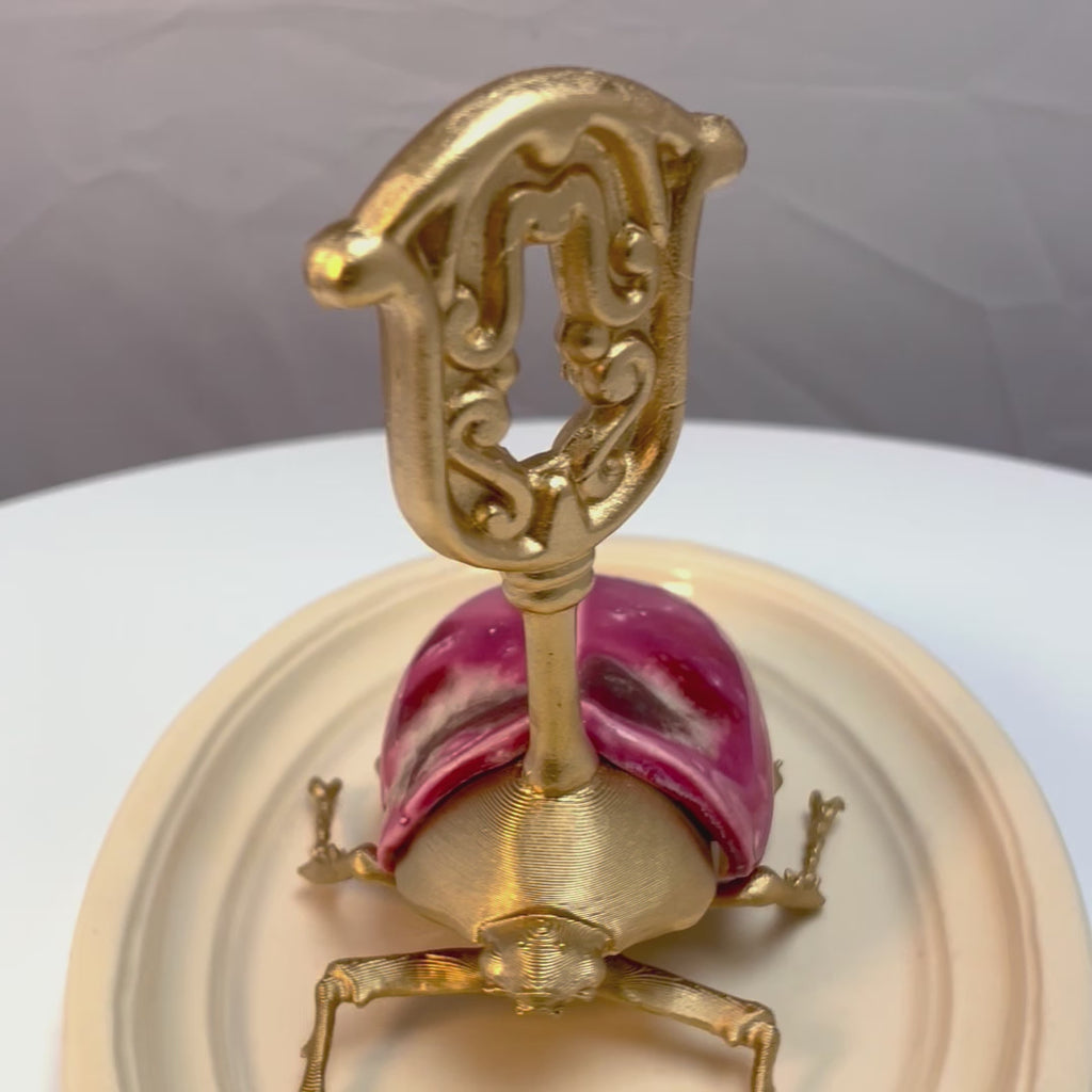 Chromatic Beetle Strawberry Sky Gilded Steampunk