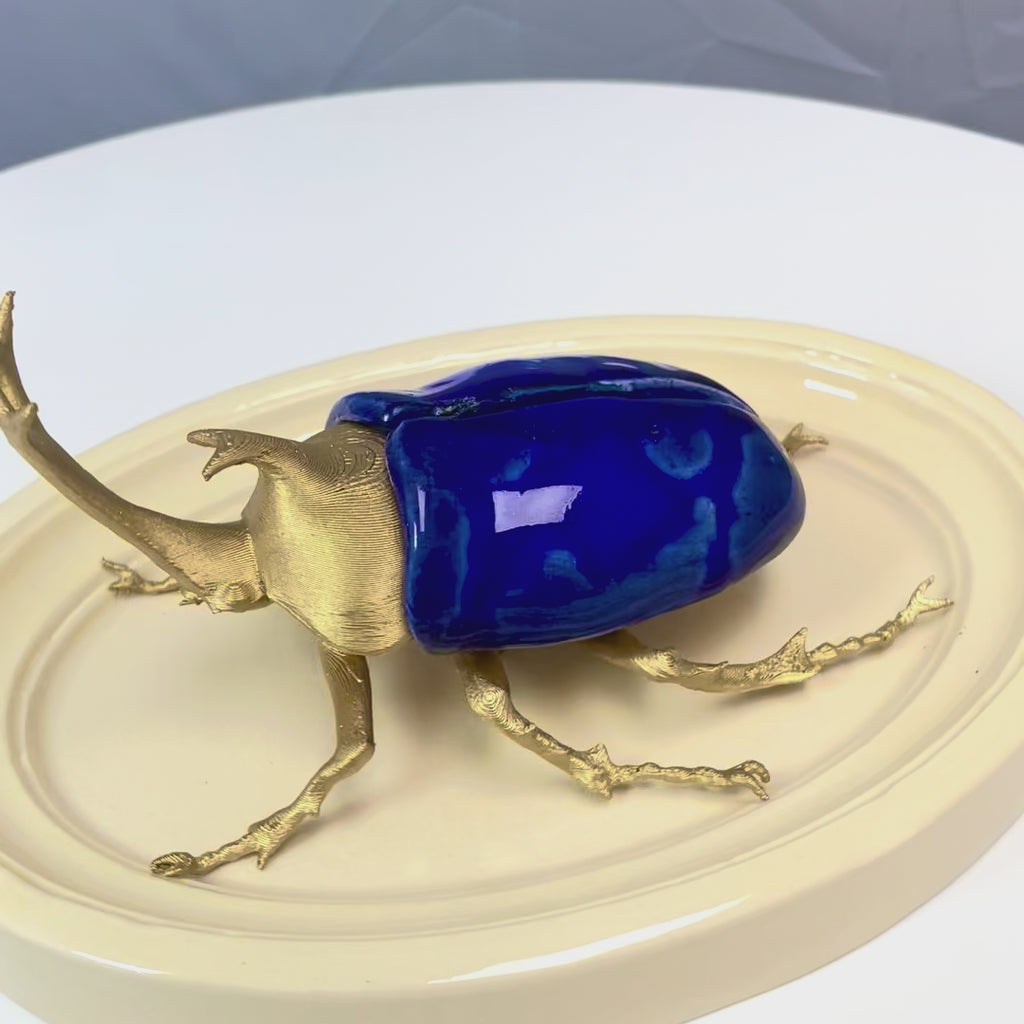 Chromatic Beetle Gilded Cobalt